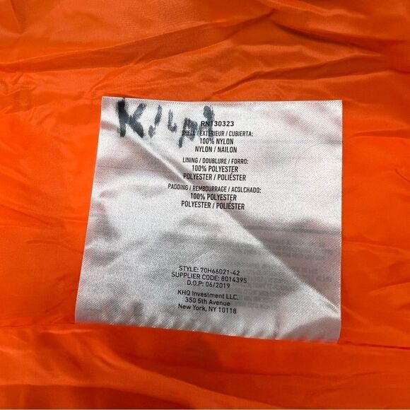 Spyder Frontier Hooded Puffer Jacket, Youth XL Blue/Orange - Picture 8 of 11